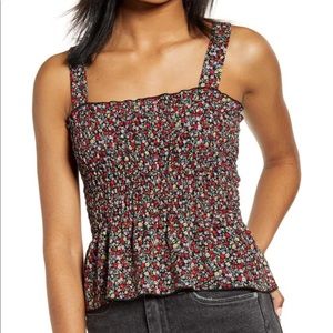 One Clothing Smocked Peplum Tank (Nordstrom)